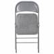 Стул складной  "Golf Plus CF-003 КОМФОР"Т, серый каркас, серая ткань, 532890. Фото товара с разных ракурсов.