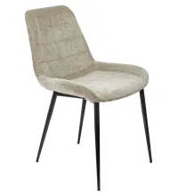 Стул для кухни Бюрократ KF-6 песочный Light 21 металл черный на ножках (KF-6/LT21)
