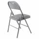 Стул складной  "Golf Plus CF-003 КОМФОР"Т, серый каркас, серая ткань, 532890. Фото товара с разных ракурсов.