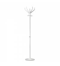 Вешалка-стойка Т22, 1,88 м, диск 40 см, 5 крючков, металл, белая